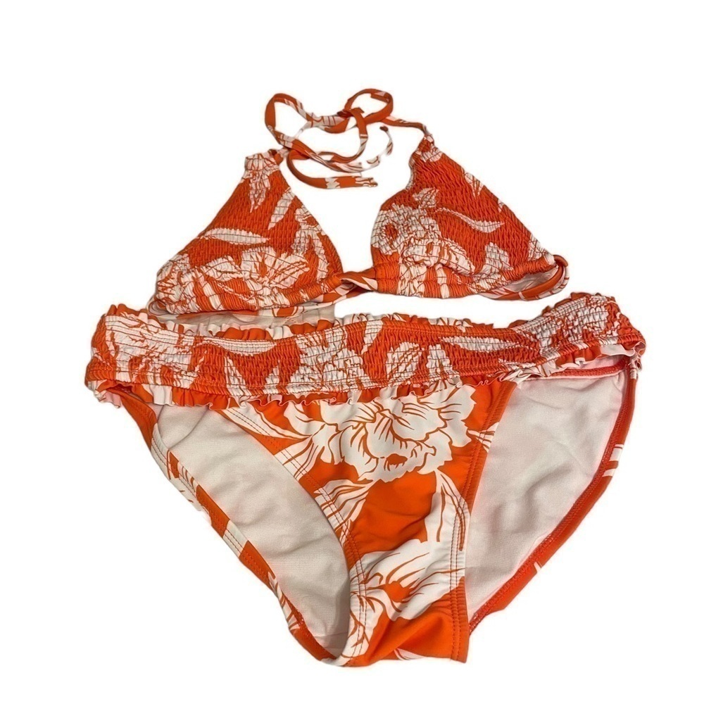 Sand flower tropical bikini size Large 12-14